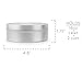 16-Ounce Metal Candle Tins (12-Pack); Silver Round Containers for Candles, Spices, Travel, Food Storage Etc.