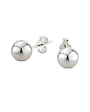 Bead Ball Earrings in Sterling Silver 2mm 3mm 4mm 5mm 6mm 7mm 8mm 9mm 10mm