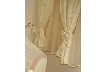 Baby Window Curtains For Baby Room With Decorative Bows 62x62 Inch