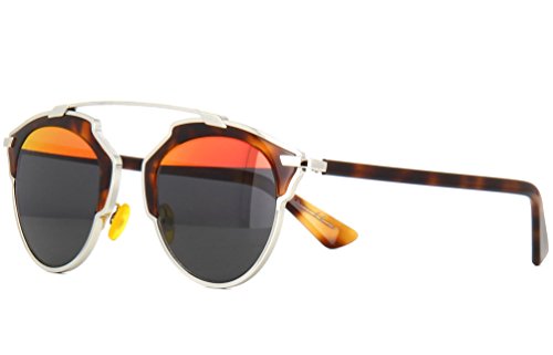 Dior so real sunglasses 48 mm havana/grey red mirror ao…