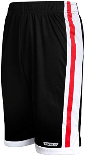 Hind Boys 4-Piece Matching Performance Athletic Shirt and Short Sets, Heather Grey/Orange, Size 3T