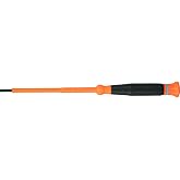 Klein Tools 6254INS Insulated Precision Screwdriver, 1/8-Inch Slotted Mini Electrician Screwdriver, 1000-Volt Cushion Grip Handle