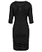 BIUBIU Women's Cold Shoulder Bodycon Bandage Party Midi Dress with Sleeve M-3XL