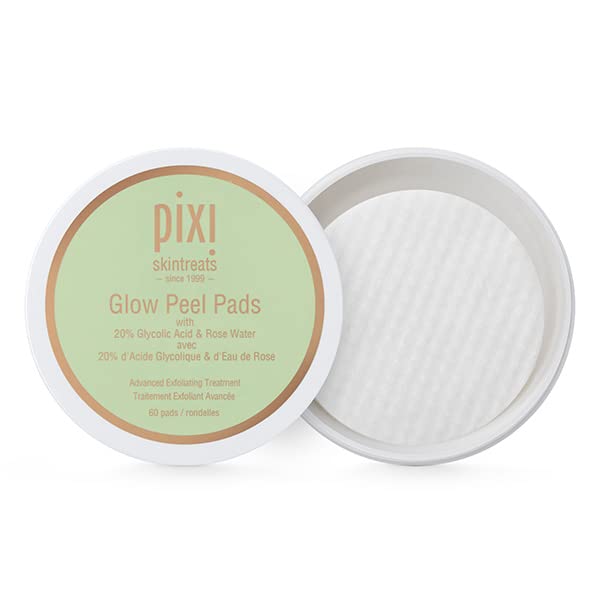 Pixi Glow Peel Pads, 20% Glycolic Acid, 60 Pads