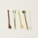 PEPPERLONELY Brand 150PC Mixed Color Bobby Pin Hair Clips with 8mm Glue on Pads