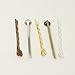PEPPERLONELY Brand 150PC Mixed Color Bobby Pin Hair Clips with 8mm Glue on Pads