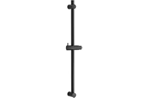 OFFO Shower Slider Bar 28 in(702mm) Adjustable Installation Distance 19-27 in(480-680mm) with 360° Adjustable Handheld Shower