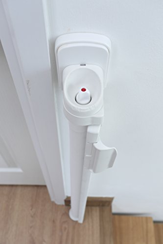 Lascal KiddyGuard Assure, White, Retractable Baby Safety Gate