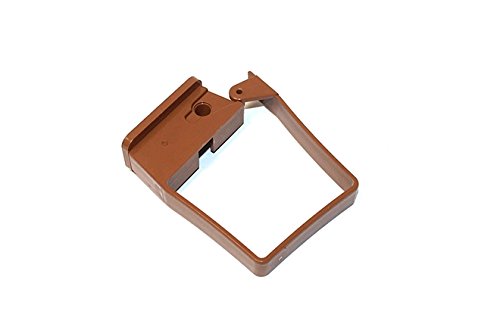 Pack of 2 x RWSC3CB/(RCS3CB) Clay Brown Marshall Tufflex (FLOPLAST) Square 65mm Down Pipe Single Fix Clip