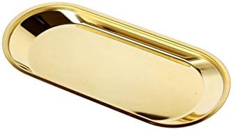 Mike Home Stainless Steel Tray Countertop Storage And Organization (Small Gold)