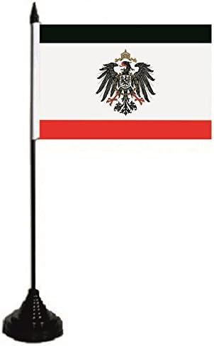 U24 Bandiera Da Tavolo Greiz, 10 X 15 Cm - Poliestere Con Base In Plastica Nera, Altezza 30 Cm - Sostituibile - 6