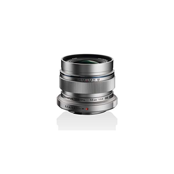 Olympus M.Zuiko Digital ED 12mm F2.0 Objektiv, lichtstarke Festbrennweite, geeignet für alle MFT-Kameras (Olympus OM-D…