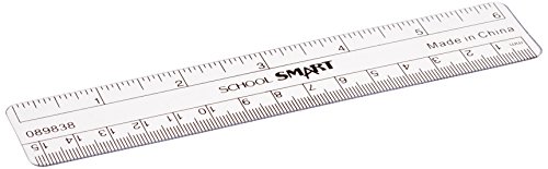 School smart see through flexible ruler with inches and…