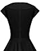 GownTown Womens Dresses Party Dresses 1950s Vintage Dresses Swing Stretchy Dresses, Black, XX-Large