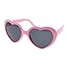 VANKER 1X Pink Fashion Cute Women Lady Girl Oversized Heart-Shaped Plastic Frame Retro Sunglasses Eyeglasses Glasses