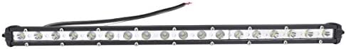 KOYA Waterproof IP67 Extreme Slim Cree LED Chip 54W 15'' 6480LM Off Road Spot Flood Combo Beam Driving Single Row Lights Bar for a Variety of Vehicles and Commercial Areas For SUV,Jeep,UTV,Truck