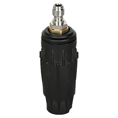 Bseka Pressure Washer Rotating Turbo Spray Nozzle, 1/4" Quick Connect Plug Spray Nozzle 3000PSI for Derusting, Except Advertising, Hull Decontamination, Engineering Cleaning (A)