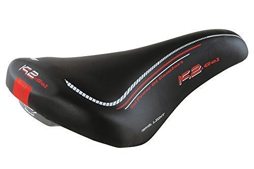 Selle Montegrappa Unisex K2 Gel Tech Bicycle Saddle in 2 Colours Made in Italy Black