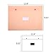 Skydue Plastic Envelope/Poly Envelopes with Snap Button Closure and Label Pocket A4 Size Booklet Document File, Pack of 8