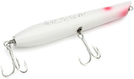 Stan Gibbs Lures Pencil Popper White 7.5" 2.75oz