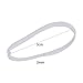 Senkary 1200 Pieces Clear Rubber Hair Bands Hair Elastics Ties Bands for Girls