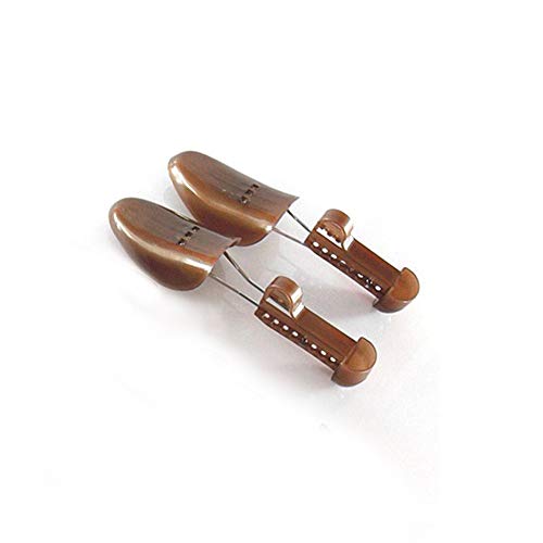 10 pair of Women Practical Plastic Adjustable Length Shoe Organizers Spring Shoe Stretchers (Brown) - Thumbnail 5
