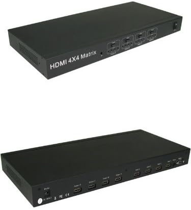 HDMI 4x4 Matrix (Splitter & Switch Combo device)- 4 Inputs (Source) to 4 Outputs (Displays) - 1080p Video Resolution - Multi-Channel Digital Audio - Choose between duplicating display or have different sources on each display!