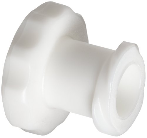 Value Plastics FTLLP-1 White Nylon Tube Fitting, Female Luer Thread Style Cap (Pack of 25)