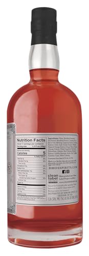 DHOS BITTERSWEET – HANDCRAFTED NON-ALCOHOLIC APERITIF WITH FLAVORS OF RHUBARB, FRUIT & BITTER HERBS – NON-ALCOHOLIC SPIRIT TO MIX DELICIOUS MOCKTAILS – KETO-FRIENDLY, ZERO SUGAR, ZERO PROOF – 750 ML