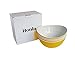 48-oz Pasta/Salad Bowls,Set of 4,Unbreakable Plastic and Wavy Rim,2-Tone,Orange and White,Honla