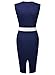 Miusol Women's Business Optical Illusion Cocktail Pencil Bodycon Dress
