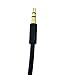 Replacement Audio Cable Cord Wire with In-line Microphone and Control Compatible with Beats by Dr Dre Headphones Solo/Studio/Pro/Detox/Wireless/Mixr/Executive/Pill (Black)