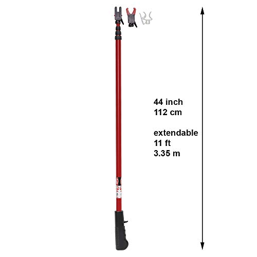 No Ladder PRO MAX with Dual Heads & 25 Rapid Release Christmas Light Clips for use on Shingles, Gutters, and Eaves