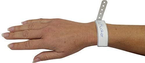 10 Id Bands Patientennamensbänder for Adults Grey Patientennamensband Patientennamensbändchen Namenbänder Namensbändchen W5