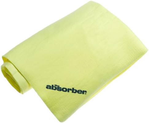 CleanTools The Original Absorber Synthetic Drying Towel Chamois, 27-Inch x 17-Inch, Yellow, 6-Pack