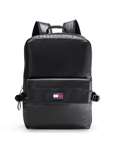 TOMMY JEANS Herren TJM Elevated Pu Backpack Am0am13734 Rucksack, Black (Black)