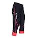West Biking Women Bike Capri Cycling Breathable Pirate 3D Gel Padded Bicycle Shorts Red XL Us