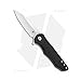 Kizer Cutlery Folding Pocket Knives Flipper Knife Drop Point Blade Black G10 Handles Tactical EDC Knife, Barbosa V3487A1