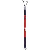 Bond Manufacturing 3-Tine Non Bond LH012 Cultivator with Telescopic Handle & Non-Slip Grip, Red