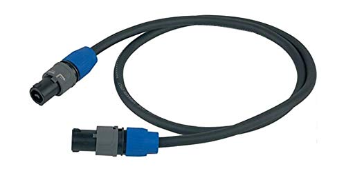 Proel ESO1000LU2 1 Eric 2x 2.5 mm² Speakon to Speakon Speaker Cable, Neutrik NL2FX – PLUG, 2 M HPC620 NL2FX (Black)