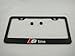 Audi S Line Black License Plate Frame with Caps