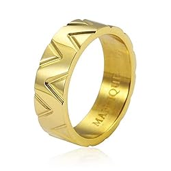 AUTHENTIC MAN-IQUE’s Handmade Plated Tri-Ring