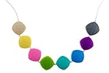 Chew-Choos 'Sweet pea' Silicone Teething Necklace (Pastel Rainbow)