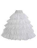 Artwedding Bridal Wedding Petticoat Ball Gown Slip Nylon Underskirt