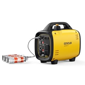 EENOUR インバーター発電機 GS950iD-B カセットボンベ・ガソリン両用 定格出力0.7kVA/0.65kVA ポータブル発電機