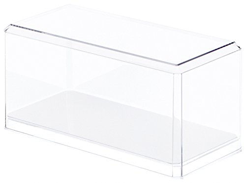 4 Clear Acrylic Display Cases (With Mirror) For 1:32 Scale Cars - 8" x 3.75" x 3.875"