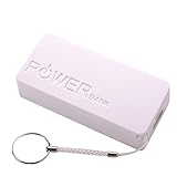 5600mAh 2X 18650 USB Power Bank Battery Charger Case DIY Box For iPhone Sumsang,22Ã—42Ã—86mm,Tuscom (White)