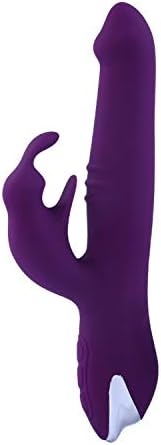 UniSxeilicone Rabbits 360 Degree Rotation G Point Thrustinghake UniSxexe Toy for Wome,Purple