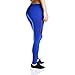 Souteam Women's Mesh Workout Sports Pants Gym Yoga Leggings with Hidden Pocket (X-Large, 001_Blue)