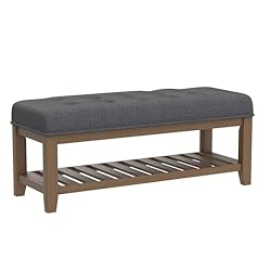 24KF Large Rectangular Upholstered Tufted Linen